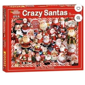 White Mountain Red Crazy Santas Puzzle